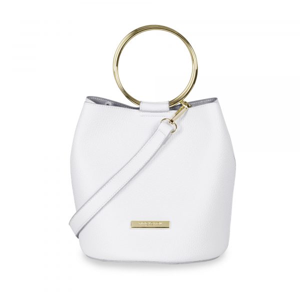 Katie Loxton Suki Bucket Bag in White