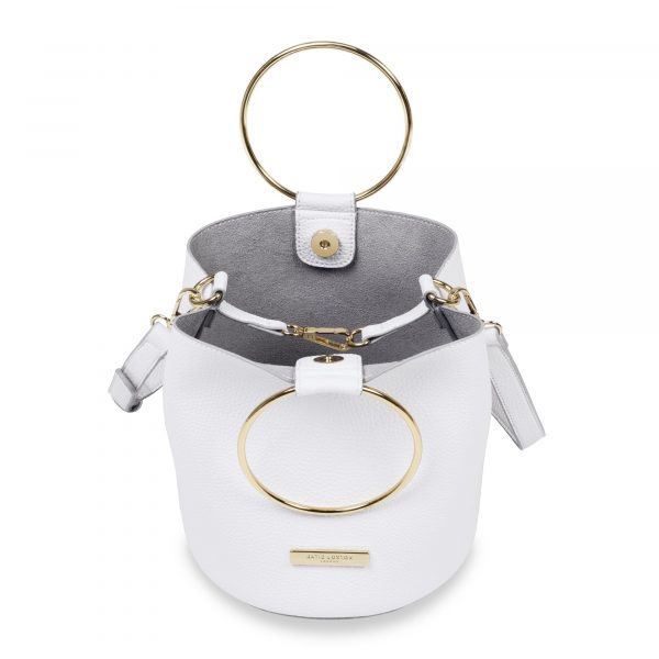 Katie Loxton Suki Bucket Bag in White