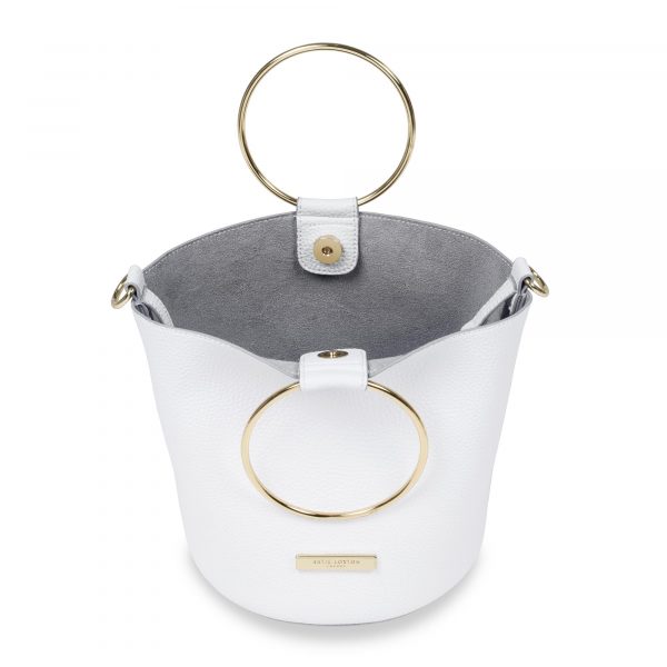 Katie Loxton Suki Bucket Bag in White