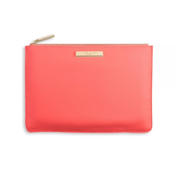 Katie Loxton Pebble Perfect Pouch in Coral