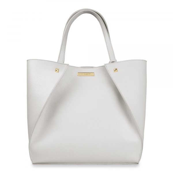 Katie Loxton Lucie Overlapping Tote Bag in Stone - Image 3