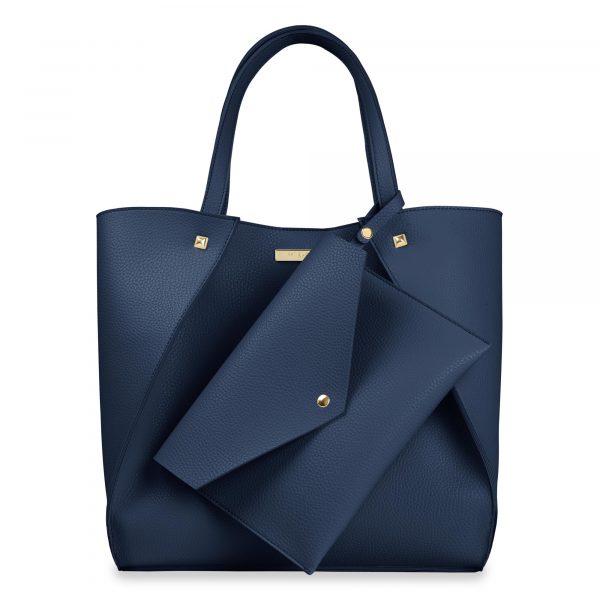 Katie Loxton Lucie Overlapping Tote Bag in Navy