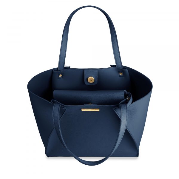 Katie Loxton Lucie Overlapping Tote Bag in Navy - Image 2