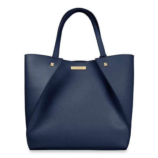 Katie Loxton Lucie Overlapping Tote Bag in Navy - Image 3