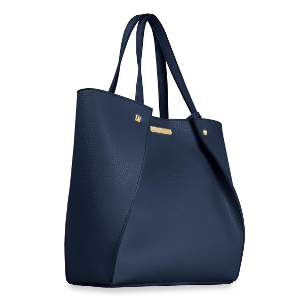 Katie Loxton Lucie Overlapping Tote Bag in Navy - Image 4