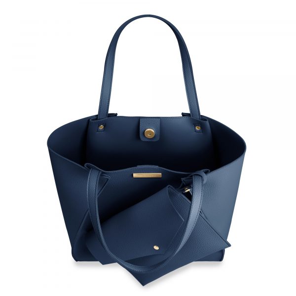 Katie Loxton Lucie Overlapping Tote Bag in Navy - Image 6
