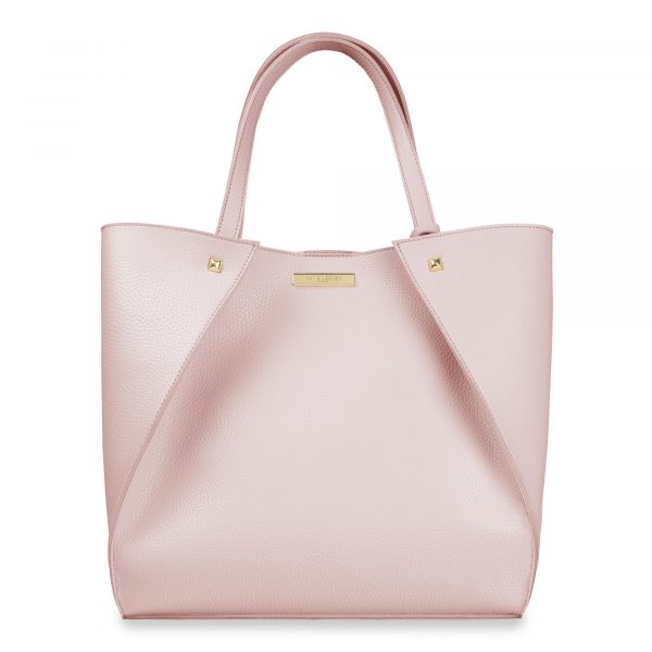 Katie Loxton Lucie Overlapping Tote Bag in Pale Pink - Image 2