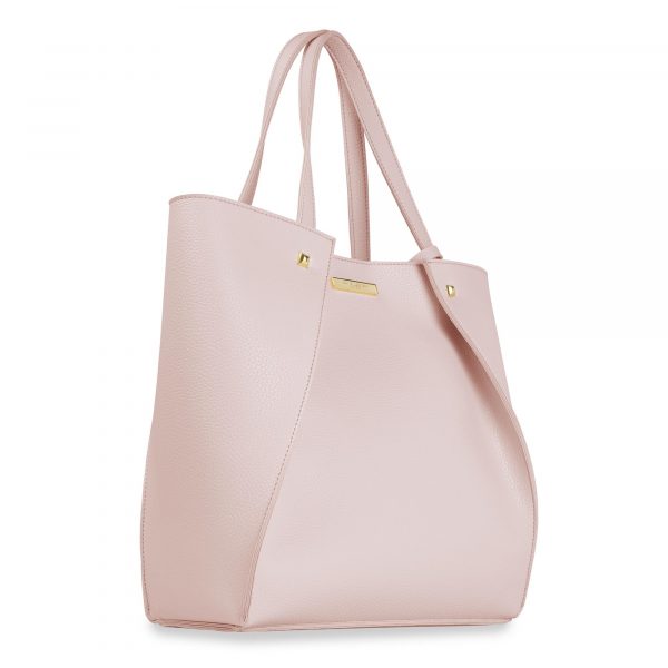 Katie Loxton Lucie Overlapping Tote Bag in Pale Pink - Image 6