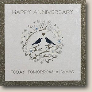 Diamond Anniversary - Today, Tomorrow, Always Handmade Anniversary Card - Bh17