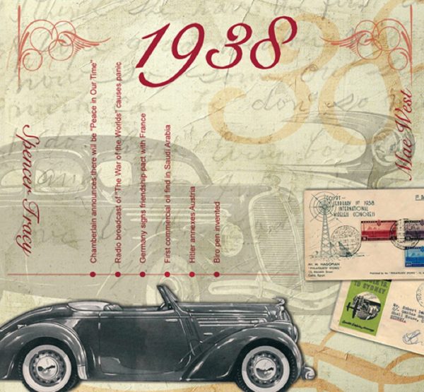 1938 The Classic Years 20 Track CD Greetings Card - Image 2