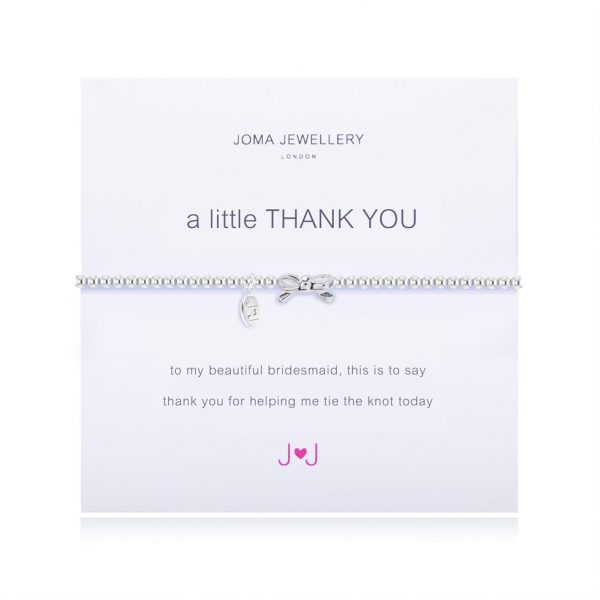 A Little Thank You Bridesmaid Bracelet From Joma Jewellery
