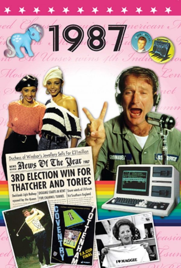 30th Birthday DVD & Birthday card 1987 for 2017