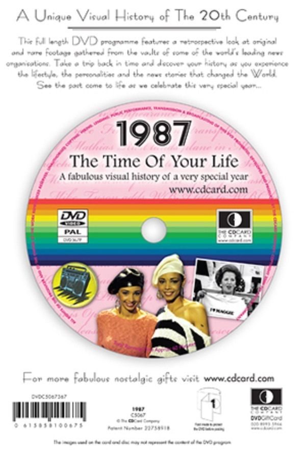 30th Birthday DVD & Birthday card 1987 for 2017 - Image 3