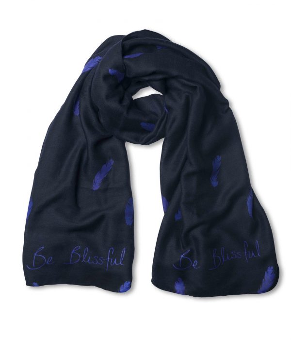 Katie Loxton - Scarf - Be Blissful - Inky Blue - Image 2