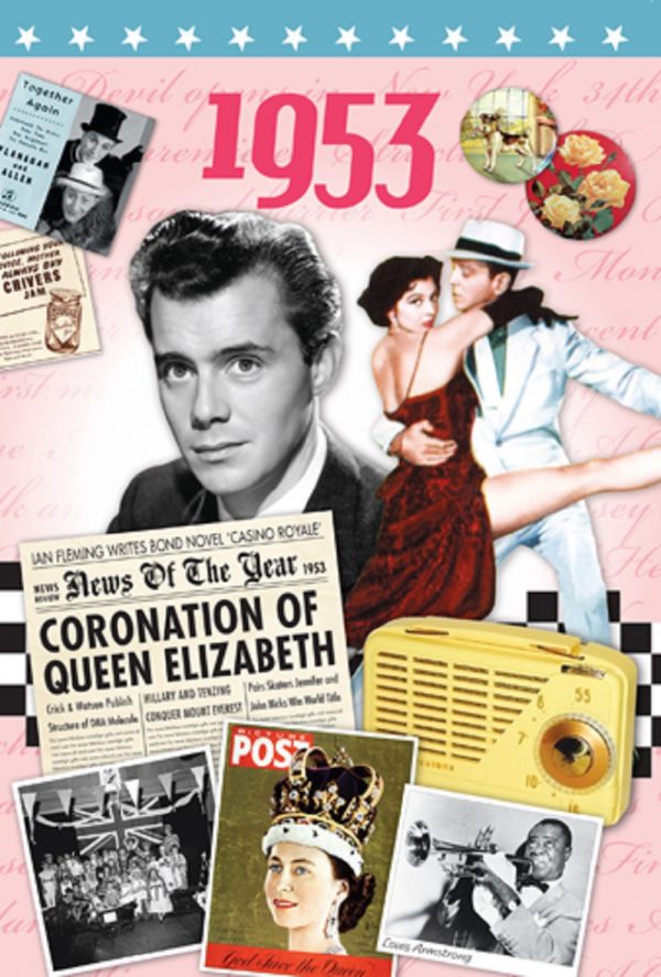 1953 Birthday Gift - 1953 DVD Film and 1953 Greeting Card - Image 2