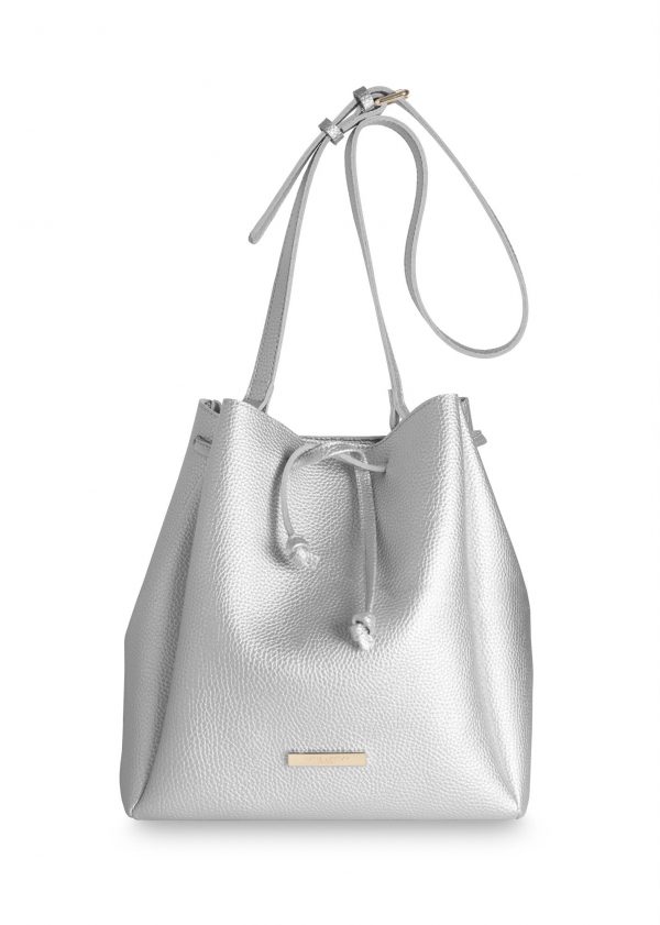 Katie Loxton - Chloe Bucket Bag - Metallic Silver - Image 2