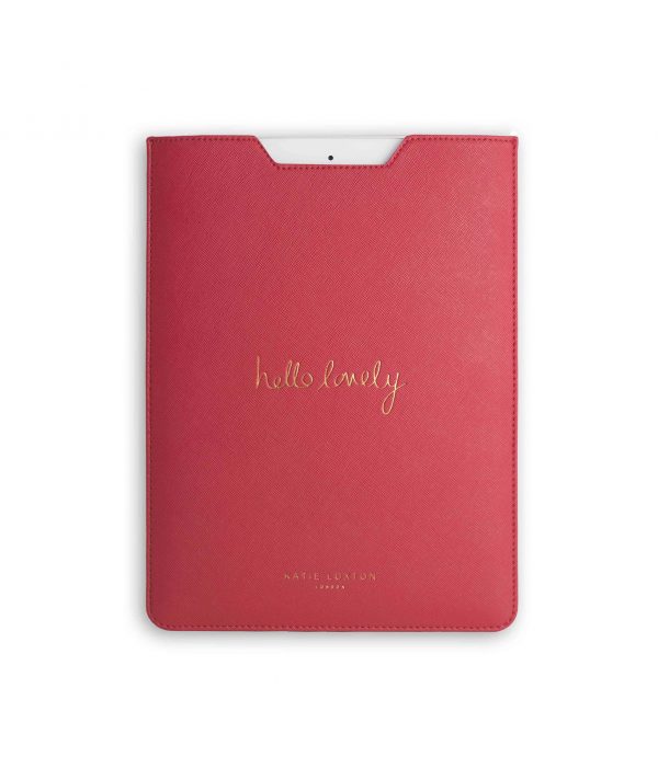 Katie Loxton iPad Sleeve - Hello Lovely Fuchsia Pink - Image 2