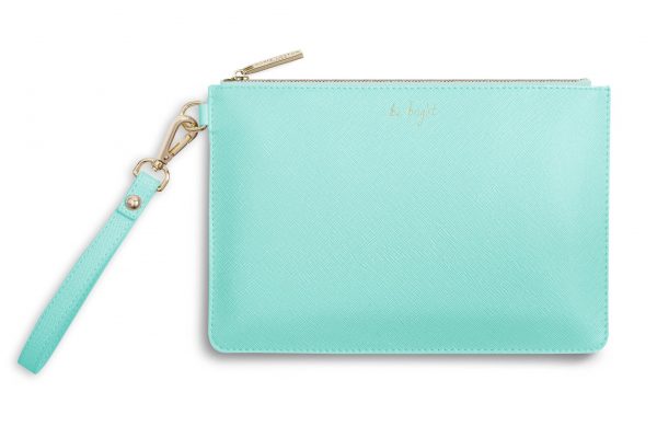 Katie Loxton - Secret Message Pouch - Be Bright/Be Happy - Pale Green - Image 2
