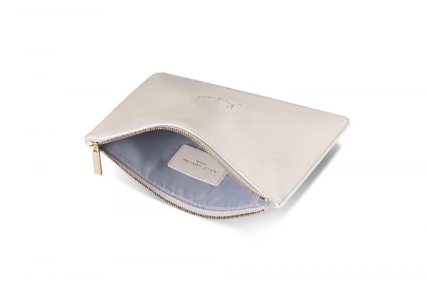 Katie Loxton - Perfect Pouch - Bridesmaid - Metallic White - Image 3
