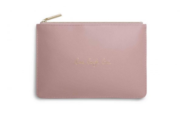 Katie Loxton - Perfect Pouch - Live Laugh Love - Blush Pink - Image 2