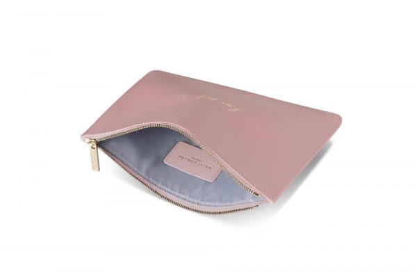 Katie Loxton - Perfect Pouch - Live Laugh Love - Blush Pink - Image 3