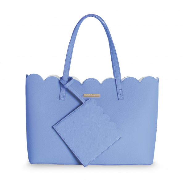 Katie Loxton - Pretty Poppy Scallop Handbag - Cobalt Blue - 26 x 35cm - Image 2