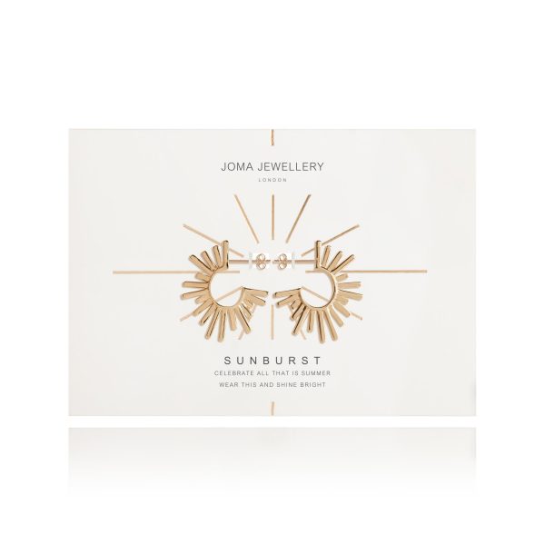 Joma Sunburst Gold Hoops Earrings - Image 2