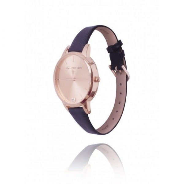 Joma Jewellery Lexi Rose Gold with Leather Strap Watch - Image 3