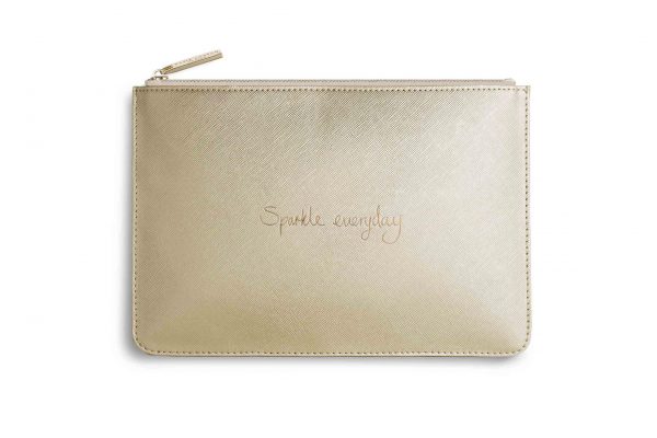 Katie Loxton - Perfect Pouch - Sparkle Everyday - Metallic Gold - Image 2