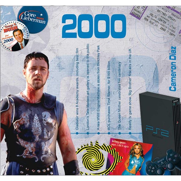 18th Anniversary or Birthday gifts in 2018 ~ Hit Music of 2000 and Greeting Card ; A Time to Remember, The Classic Years ~ 2000 - Image 2