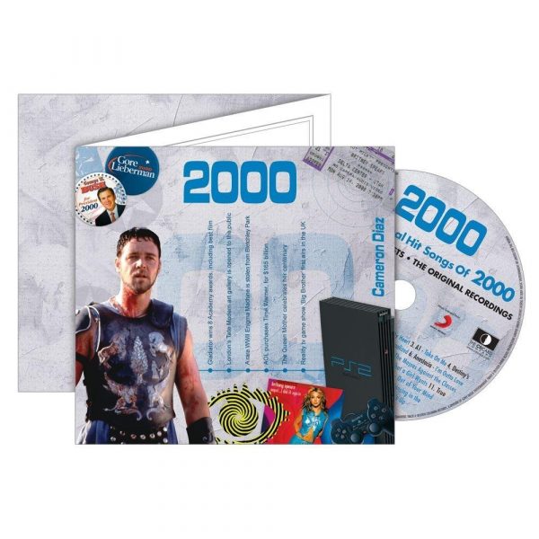 18th Anniversary or Birthday gifts in 2018 ~ Hit Music of 2000 and Greeting Card ; A Time to Remember, The Classic Years ~ 2000 - Image 4
