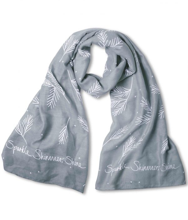 Katie Loxton - Scarf - Sparkle Shimmer Shine - Slate Blue - Image 2