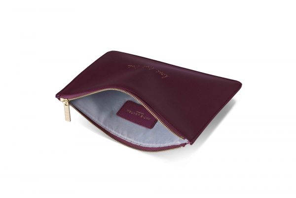 Katie Loxton - Perfect Pouch - Love Love Love - Burgundy - Image 3