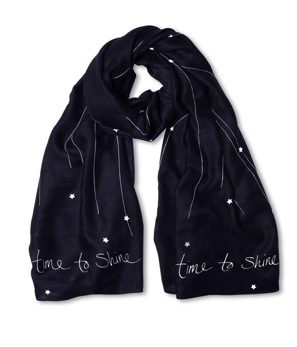 Katie Loxton - Scarf - Time To Shine - Navy - Image 2