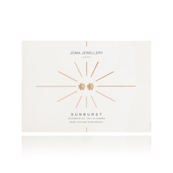 Joma Sunburst Gold Stud Earrings - Image 2