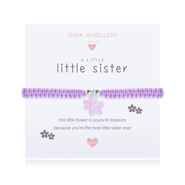 Joma Jewellery Childrens A Little Little Sister Bracelet - Image 2