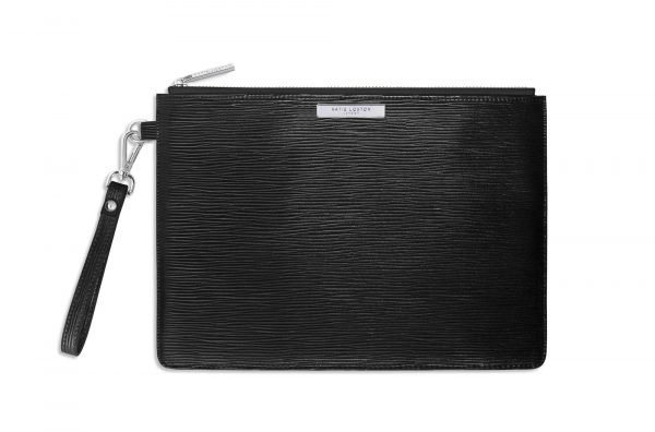 Katie Loxton - Zara Large Clutch Bag - Metallic Black (KLB181) - Image 2