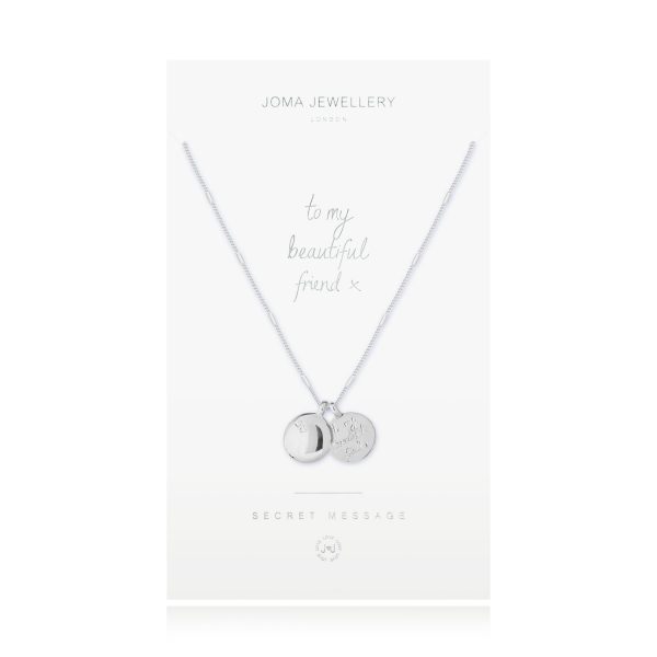 Joma Jewellery To My Beautiful Friend Secret Message necklace - Image 2