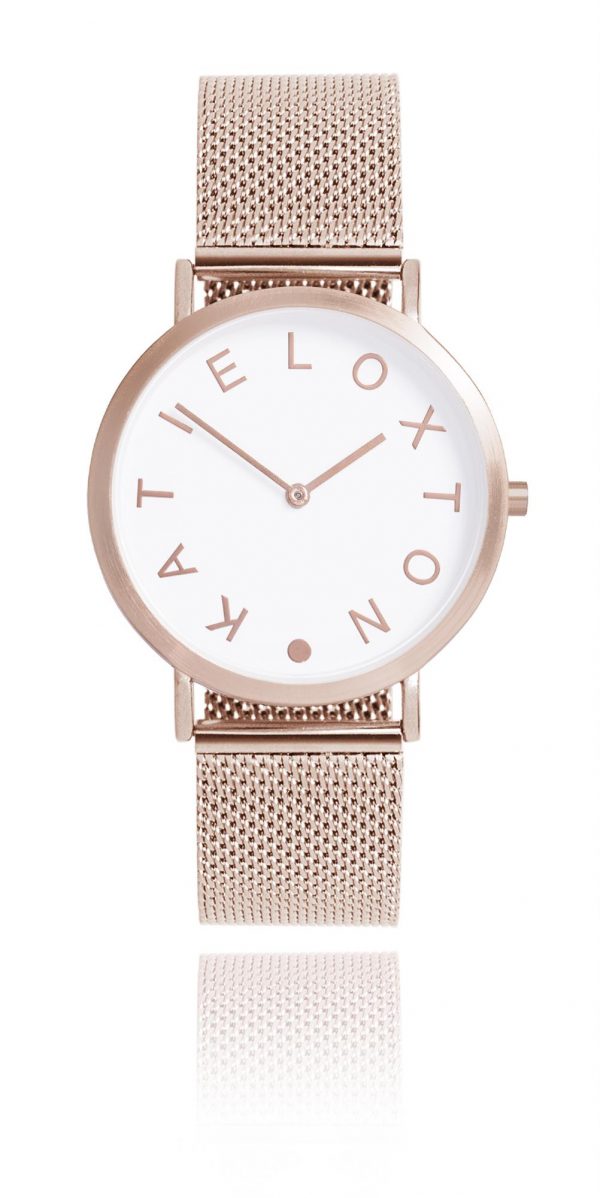 Katie Loxton - Rai Watch - Rose Gold Plated Chain Metal Strap - Image 2