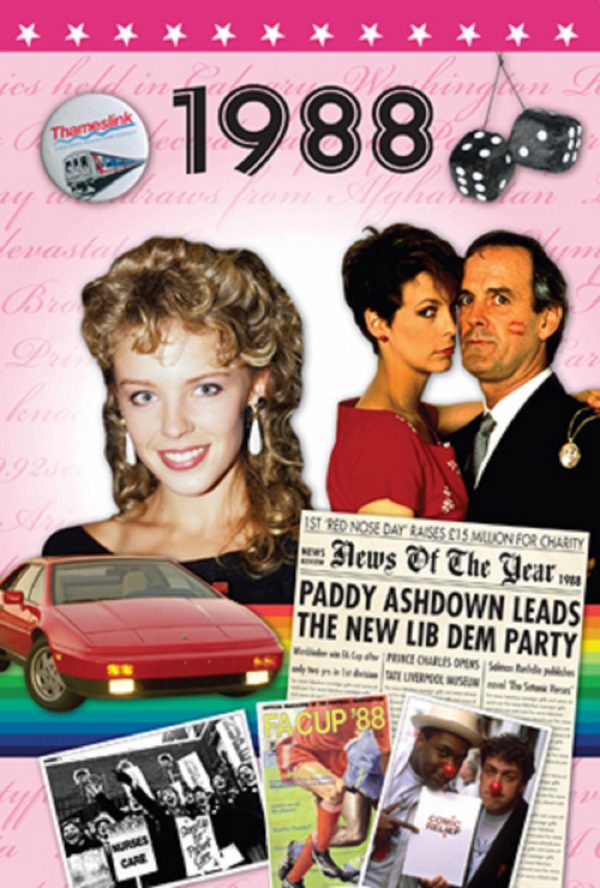 1988 Birthday Gift - 1988 DVD Film and 1988 Greeting Card - Image 2