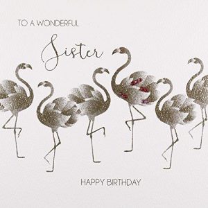 To a wonderful Sister, Happy Birthday - Handmade Greeting Card by Five Dollar Shake GS13