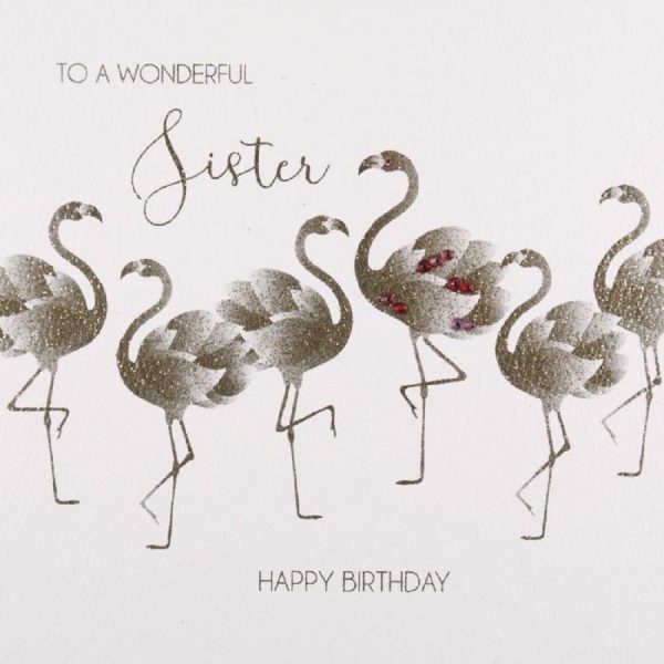 To a wonderful Sister, Happy Birthday - Handmade Greeting Card by Five Dollar Shake GS13 - Image 2