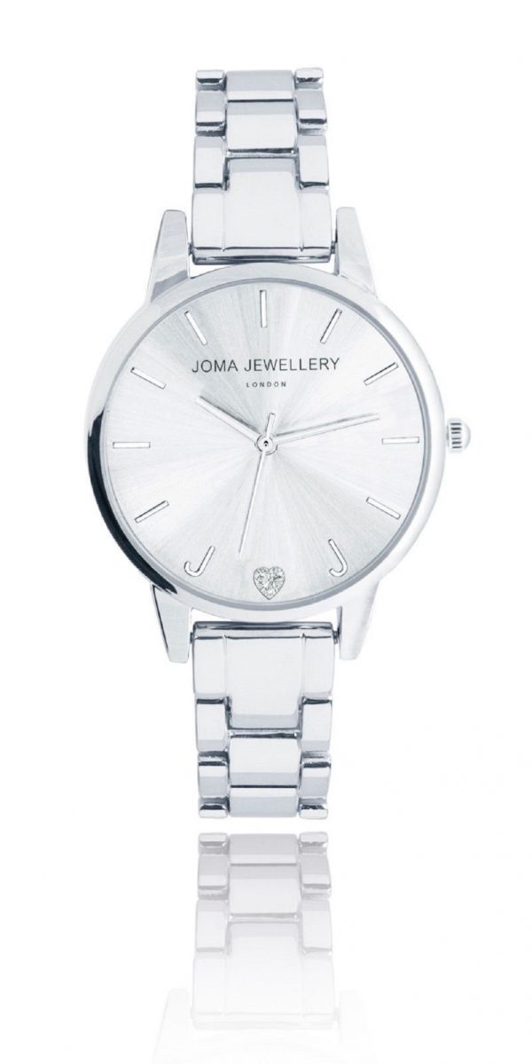 Joma Jewellery Piper Silver Link Strap Watch - Image 2