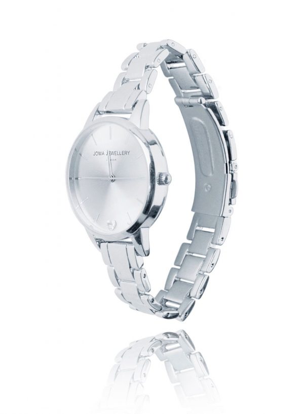 Joma Jewellery Piper Silver Link Strap Watch - Image 3