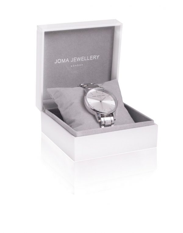 Joma Jewellery Piper Silver Link Strap Watch - Image 4