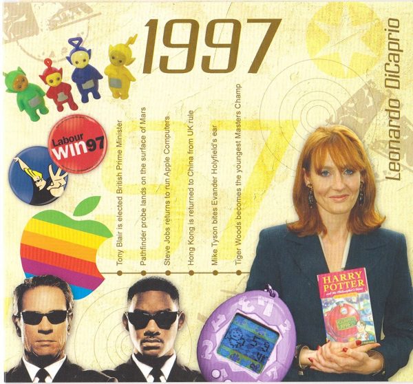 1997 Birthday | Anniversary Gifts - 1997 Chart Hits CD and 1997 Year Greeting Card - Image 2