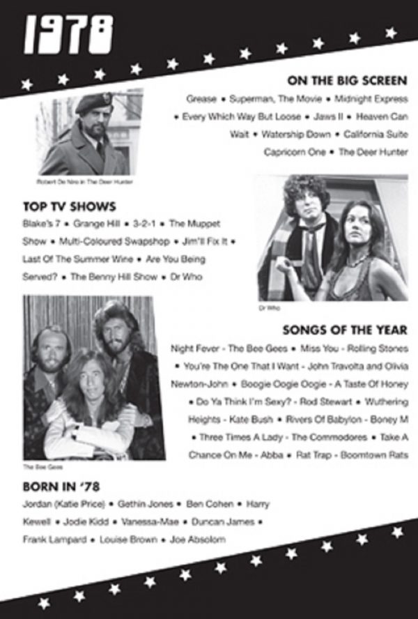 1978 Birthday Gift - 1978 DVD Film and 1978 Greeting Card - Image 3