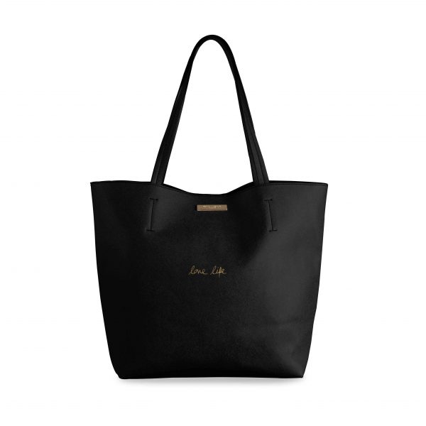 Katie Loxton - Parker Shopper Bag - Love Life - Black - Image 2