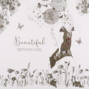 Beautiful Birthday Girl, #GS3 Handmade Greeting Card by Five Dollar Shake