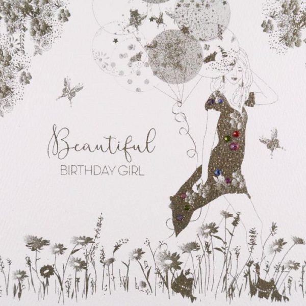 Beautiful Birthday Girl, #GS3 Handmade Greeting Card by Five Dollar Shake - Image 2